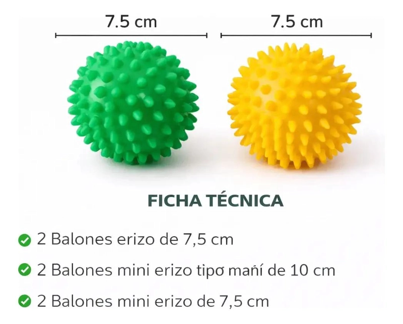 SET DE 6 BALONES PARA REHABILITACION Y MASAJE TERAPE UTICO - 3