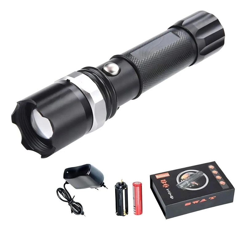 LINTERNA TACTICA LED PARA CAMPING CON 18000 LUMENES DE ALTA POTENCIA - 3