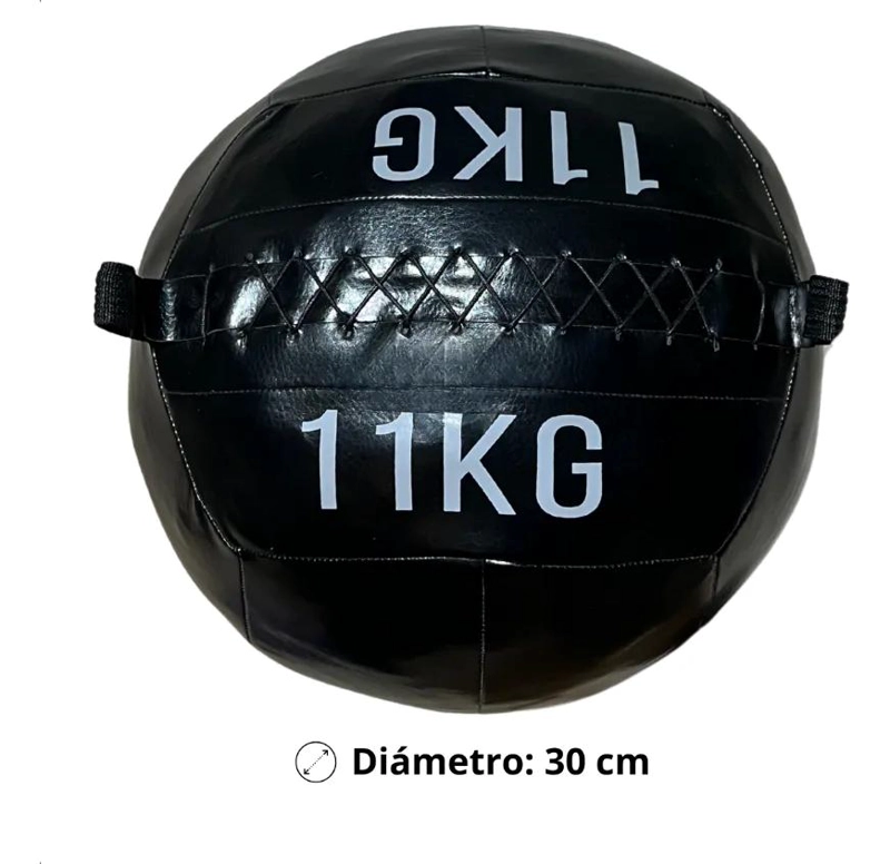 BALON MEDICINAL ANTIDESLIZANTE DE 11 KG PARA ENTRENAMIENTO FUNCIONAL - 2