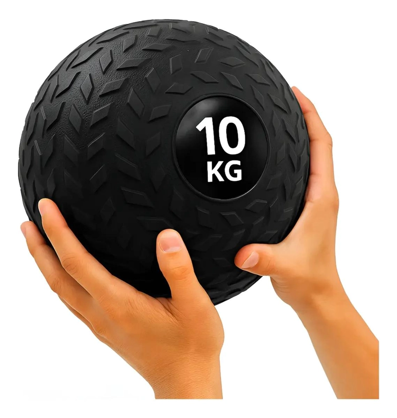 BALON MEDICINAL DE 10 KG PARA ENTRENAMIENTO FISICO Y REHABILITACION - 4