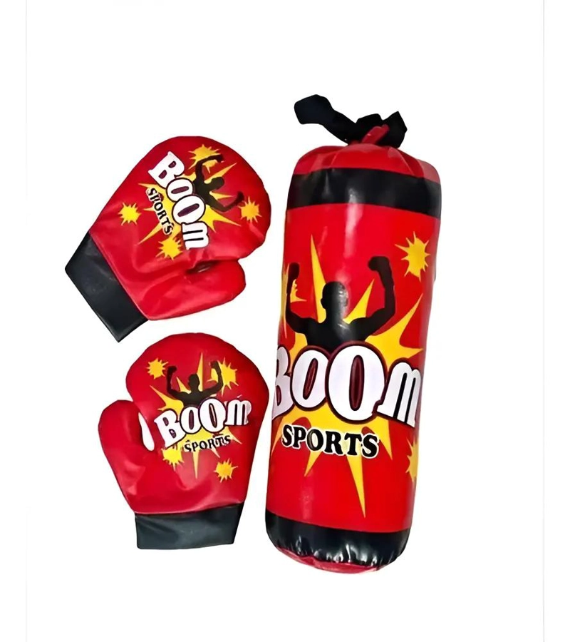 KIT DE BOXEO INFANTIL CON SACO, GUANTES Y PELOTA DE REACCION - 1