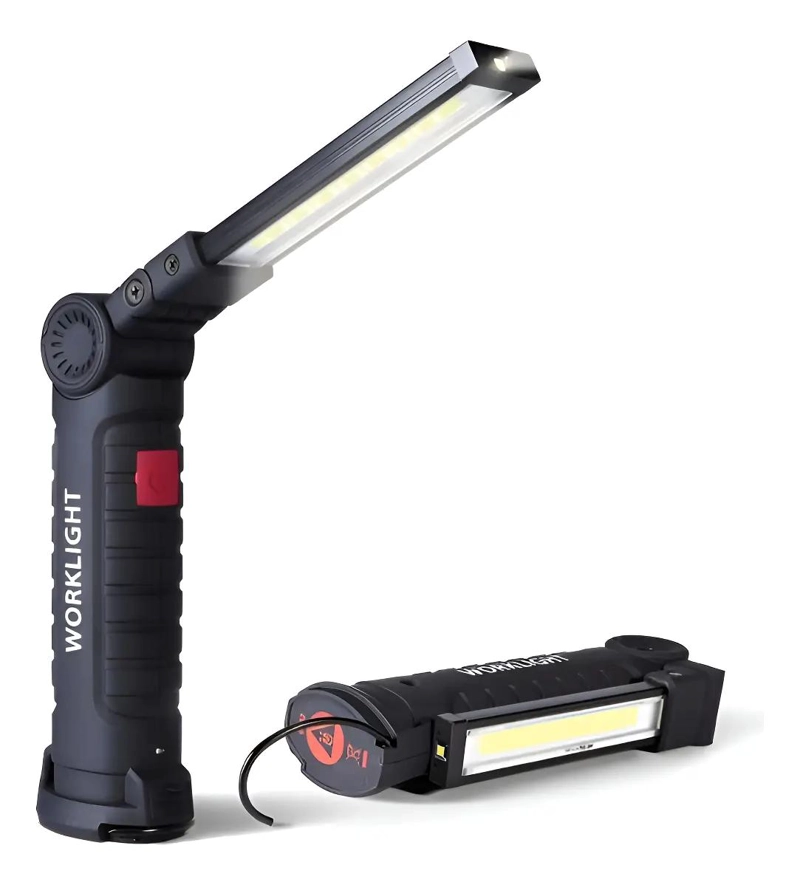 LINTERNA PORTATIL RECARGABLE CON IMAN DE 14 CM PARA USO VERSATIL - 1