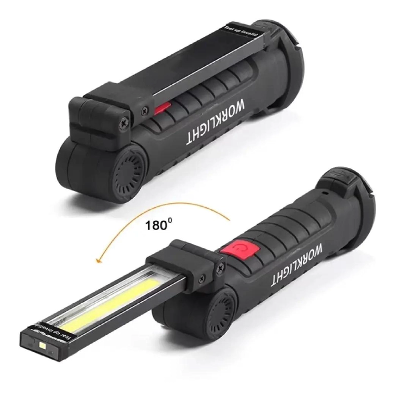 LINTERNA PORTATIL RECARGABLE CON IMAN DE 14 CM PARA USO VERSATIL - 2