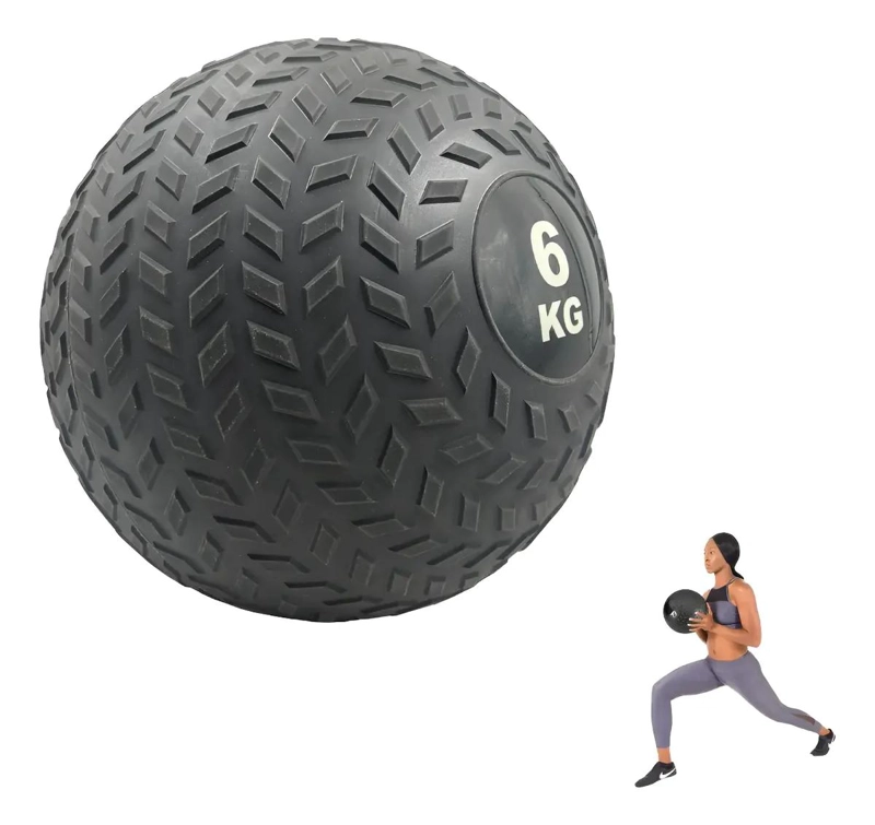 BALON MEDICINAL DE 6 KG PARA ENTRENAMIENTO FUNCIONAL Y FUERZA - 4