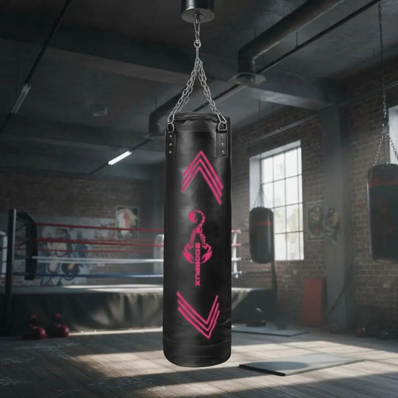 SACO DE BOXEO PROFESIONAL DE 120 CM CON RELLENO RESISTENTE - 1