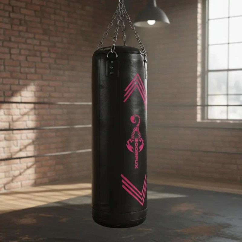 SACO DE BOXEO PROFESIONAL DE 120 CM CON RELLENO RESISTENTE - 3