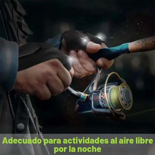 GUANTES CON LINTERNA LED RECARGABLES PARA ILUMINACION MANUAL - 5