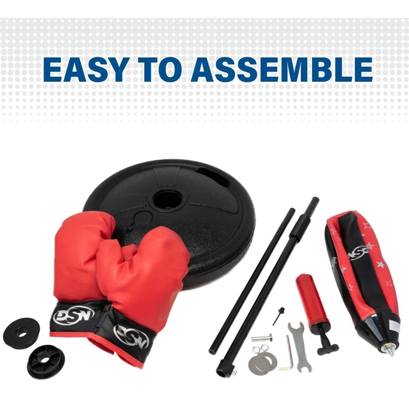 SET DE BOXEO PARA NIÑOS CON GUANTES Y ACCESORIOS EN ROJO Y NEGRO - 1