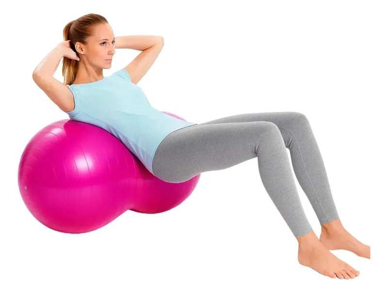 BALON OVALADO PARA PILATES Y YOGA CON INFLADOR INCLUIDO - 2