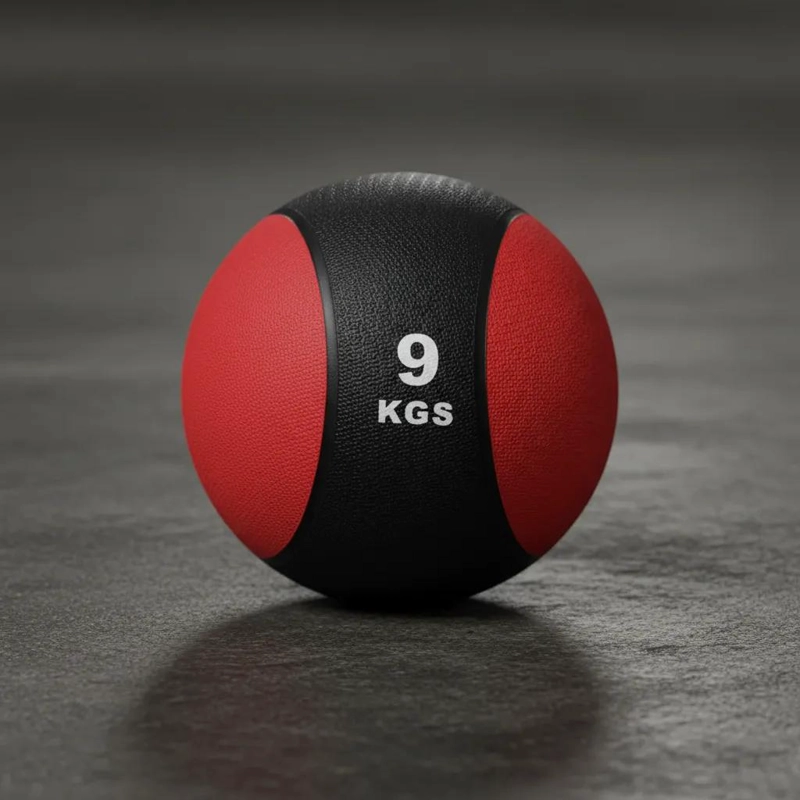 BALON MEDICINAL DE 9 KG CON REBOTE PARA ENTRENAMIENTO DEPORTIVO - 3