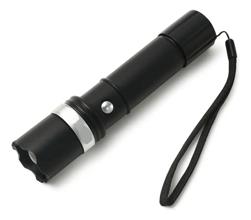 LINTERNA TACTICA RECARGABLE CON ZOOM Y LUZ LED POTENTE - 1