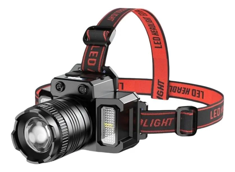 GENÉRICO LINTERNA FRONTAL RECARGABLE CON LED Y SENSOR DE MOVIMIENTO USB