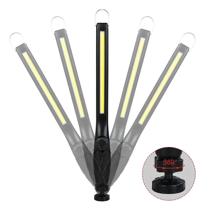 GENÉRICO LINTERNA LED RECARGABLE CON LUZ BLANCA Y CUERPO DE MATERIAL ABS