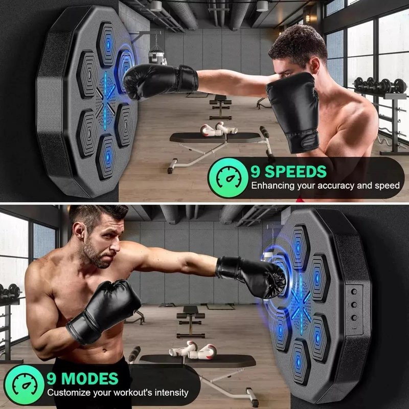 MAQUINA DE BOXEO CON FUNCION MUSICAL BLUETOOTH Y GUANTES INCLUIDOS - 2