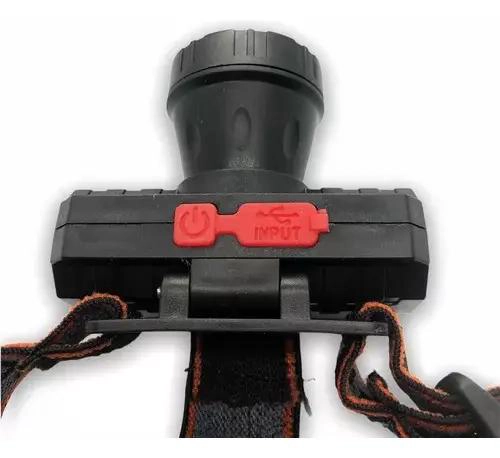 LINTERNA FRONTAL RECARGABLE CON LUZ LED Y CARGA USB PARA ACTIVIDADES AL AIRE - 2