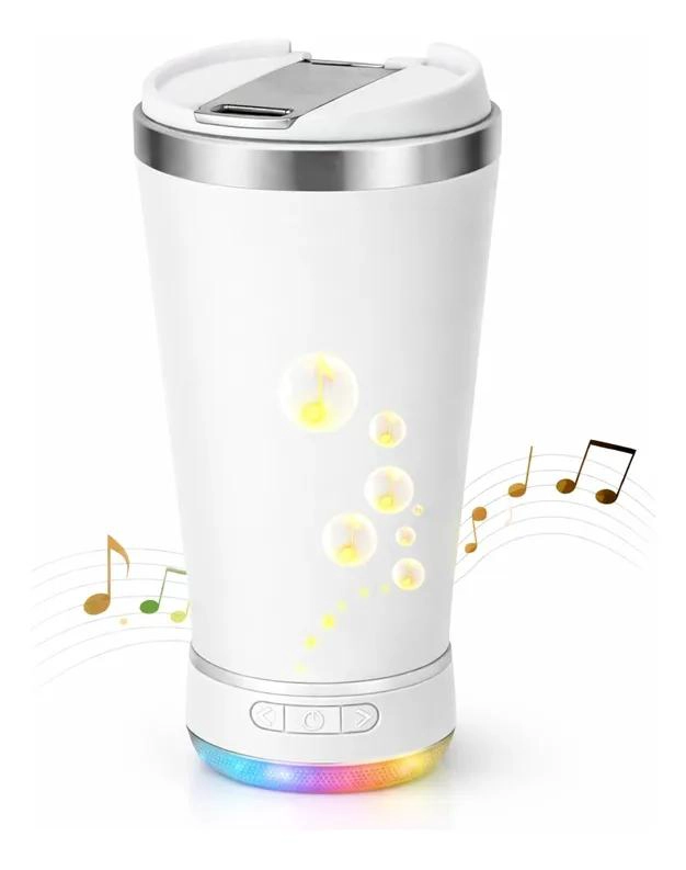 VASO TE RMICO DE ACERO INOXIDABLE CON ALTAVOZ BLUETOOTH INTEGRADO 600 ML - 1