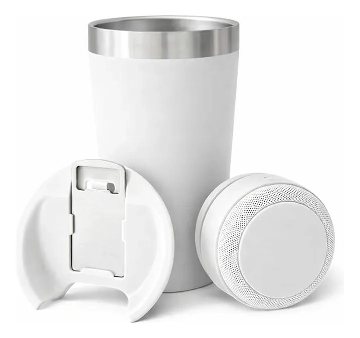 VASO TE RMICO DE ACERO INOXIDABLE CON ALTAVOZ BLUETOOTH INTEGRADO 600 ML - 3