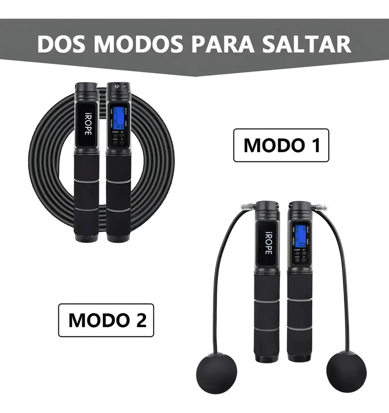 CUERDA PARA SALTAR INALAMBRICA CON CONTADOR DIGITAL 2 EN 1 - 3