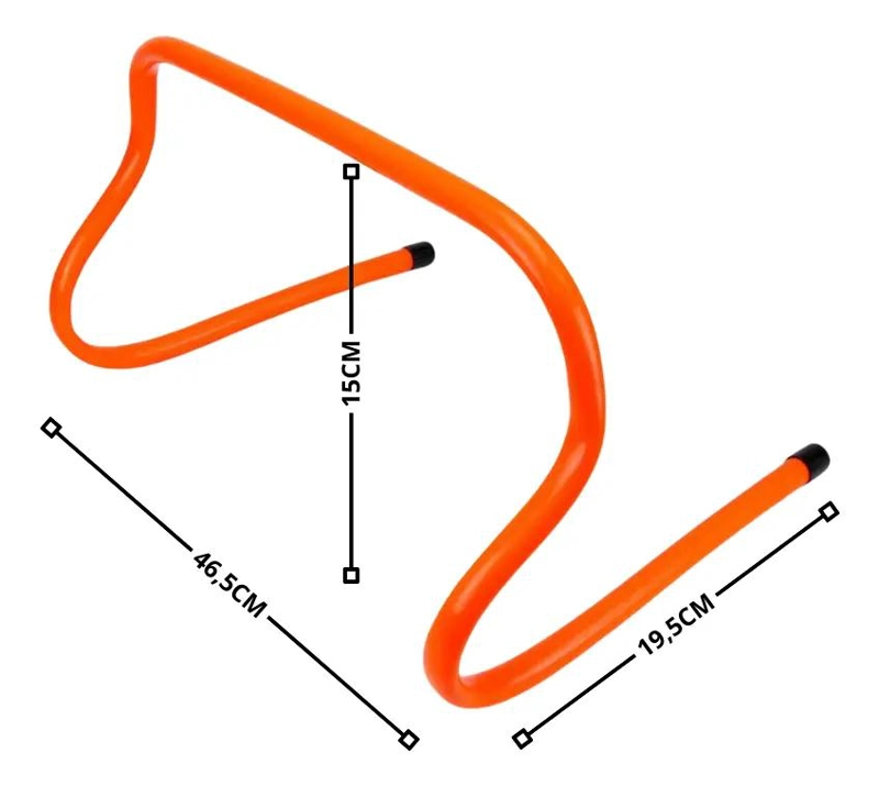 SET DE 6 VALLAS DE SALTO Y AGILIDAD DE 15 CM PARA ENTRENAMIENTO - 3
