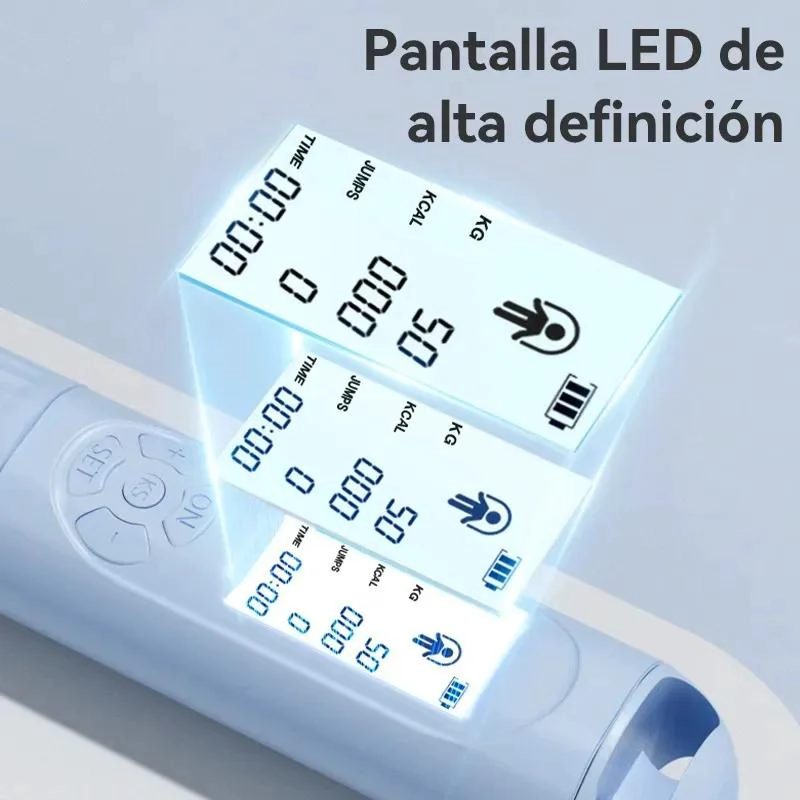 CUERDA PARA SALTAR INALAMBRICA CON CONTADOR DIGITAL PARA CARDIO Y CROSSFIT - 2