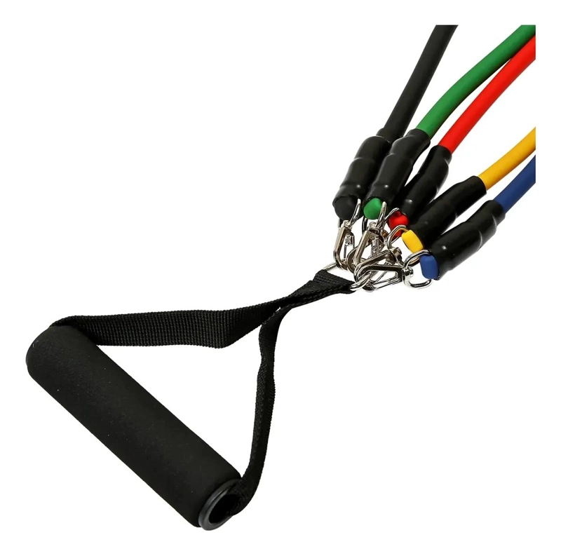 SET DE 11 BANDAS DE RESISTENCIA TUBULARES CON CAPACIDAD DE 100 LB - 4