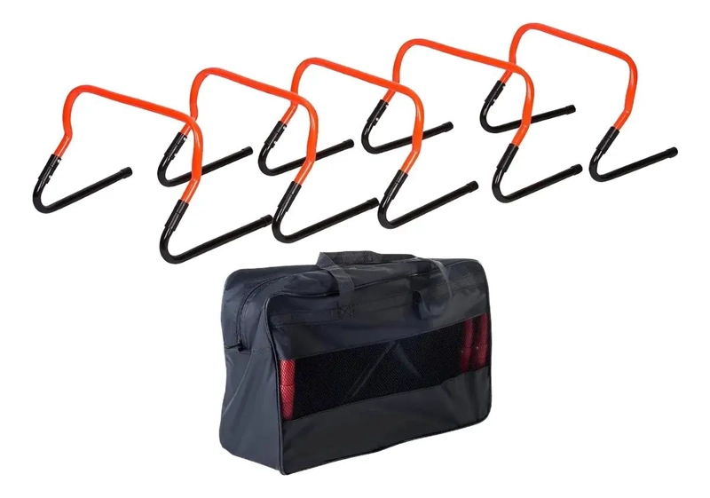 PACK DE 5 VALLAS PROFESIONALES AJUSTABLES PARA SALTO - 1