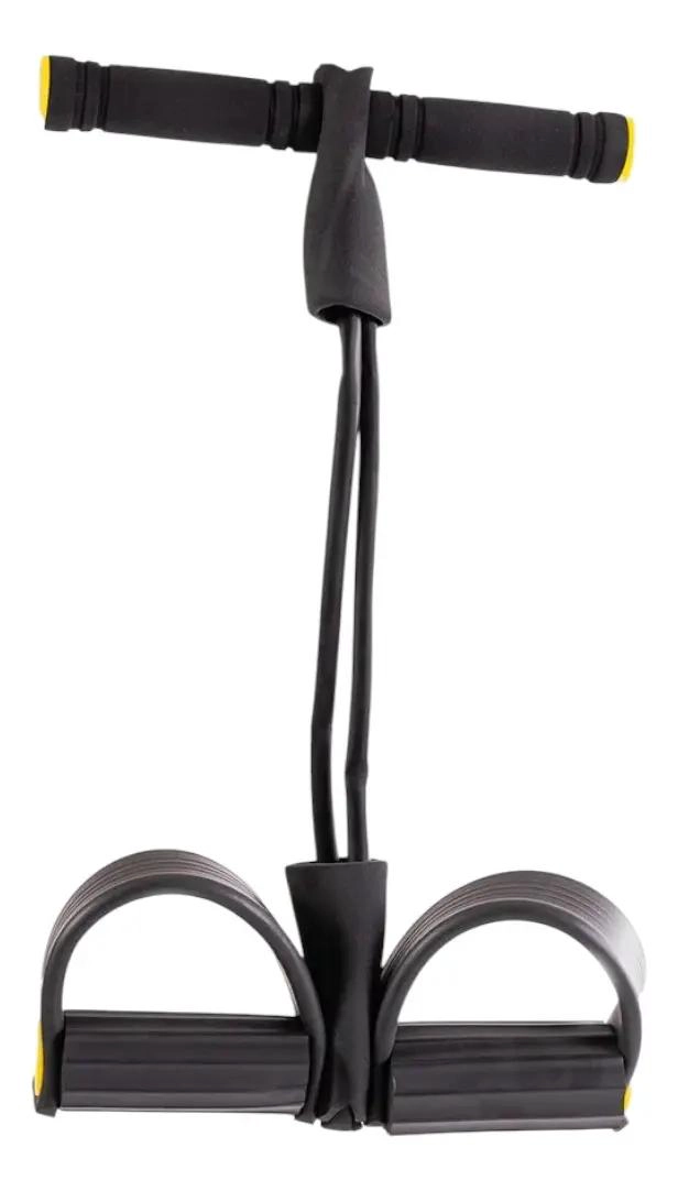 BANDA ELASTICA TUBULAR PARA FITNESS CON PEDAL Y MANILLA AJUSTABLE - 4