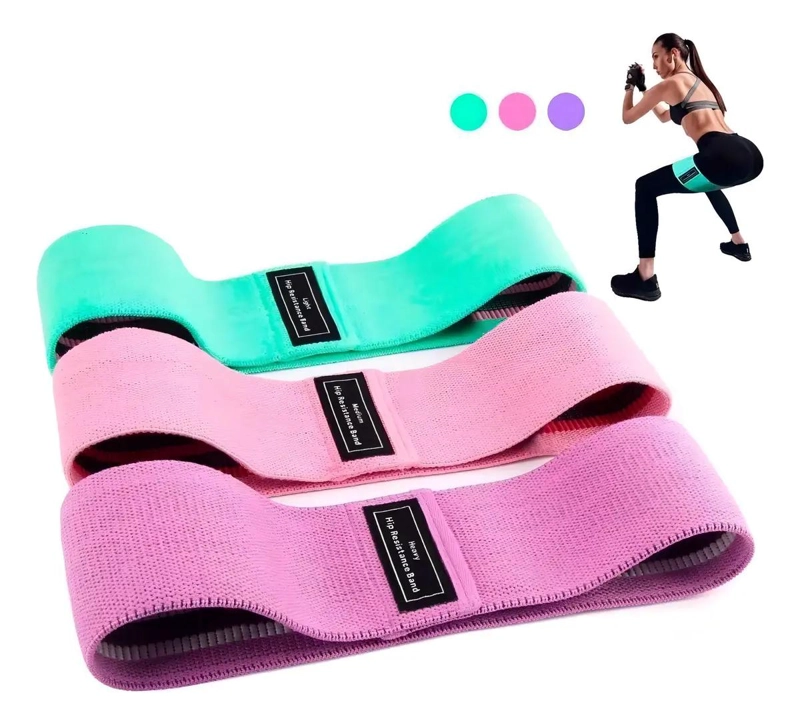 BANDAS ELASTICAS DE RESISTENCIA PARA EJERCICIO EN GIMNASIO COLOR VERDE - 2