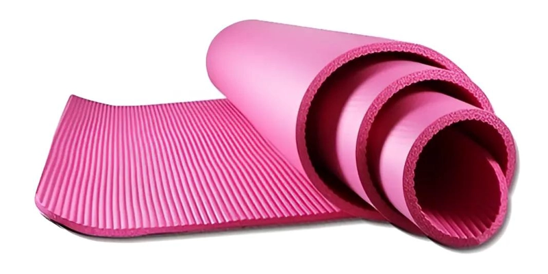 COLCHONETA EXTRA GRUESA DE 10MM PARA YOGA Y PILATES COLOR ROSA - 1