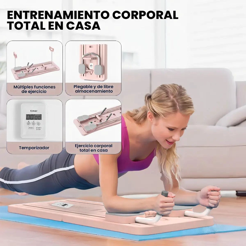 TABLA MULTIFUNCIONAL PARA ENTRENAMIENTO FITNESS 6 EN 1 CON DISEÑO COMPACTO - 2