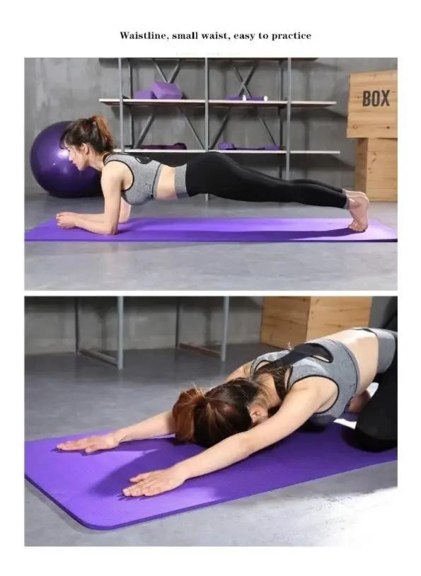 MAT DE YOGA ANTIDESLIZANTE CON SUPERFICIE TEXTURIZADA 185X61 CM AZUL - 3