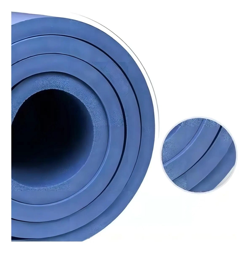 MAT DE YOGA ANTIDESLIZANTE CON SUPERFICIE TEXTURIZADA 185X61 CM AZUL - 5