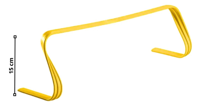 PACK DE 5 VALLAS PLANAS DE SALTO DE 15 CM PARA ENTRENAMIENTO DE AGILIDAD - 1