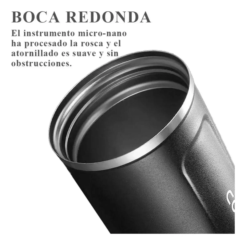 TAZA TE RMICA PORTATIL DE ACERO INOXIDABLE PARA CAFE  Y BEBIDAS - 5