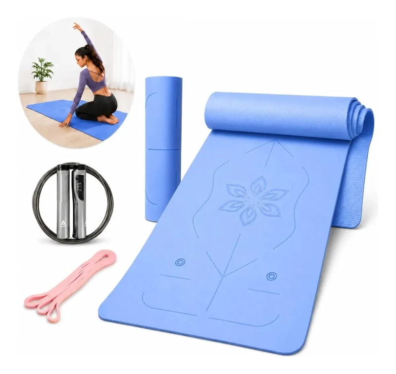 COLCHONETA DEPORTIVA PARA YOGA Y PILATES DE 8MM CON BOLSO - 1