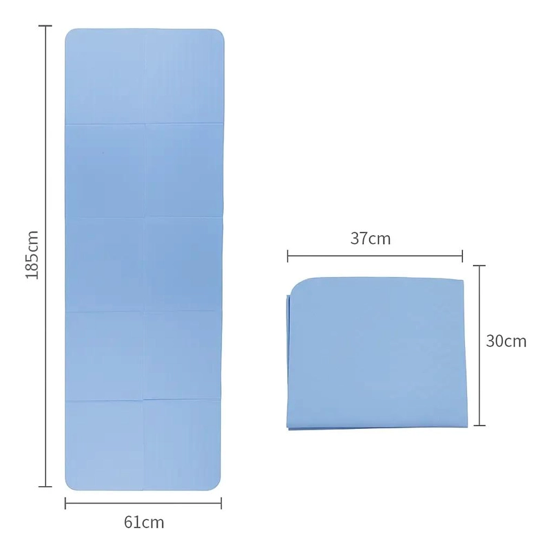 ESTERILLA PARA YOGA PLEGABLE ANTIDESLIZANTE DE TPE 185X61 CM - 3