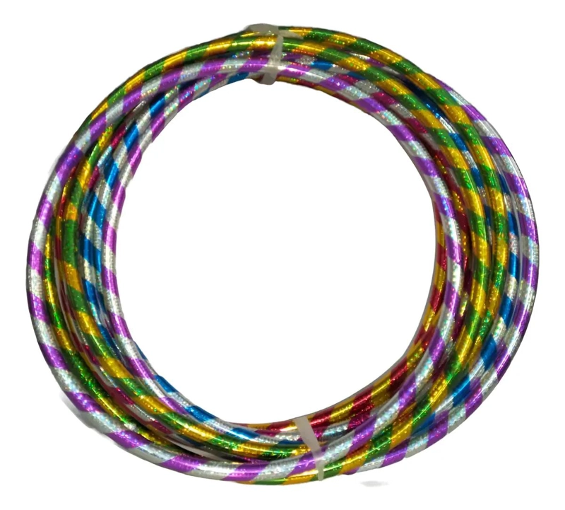 PACK DE 10 AROS HULA HULA PARA EJERCICIO Y DIVERSION DE 55 CM - 2