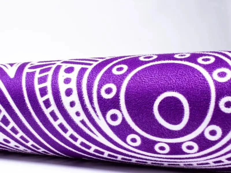 ALFOMBRA PARA YOGA Y PILATES CON CUBIERTA DE TERCIOPELO Y GROSOR DE 5 MM - 2