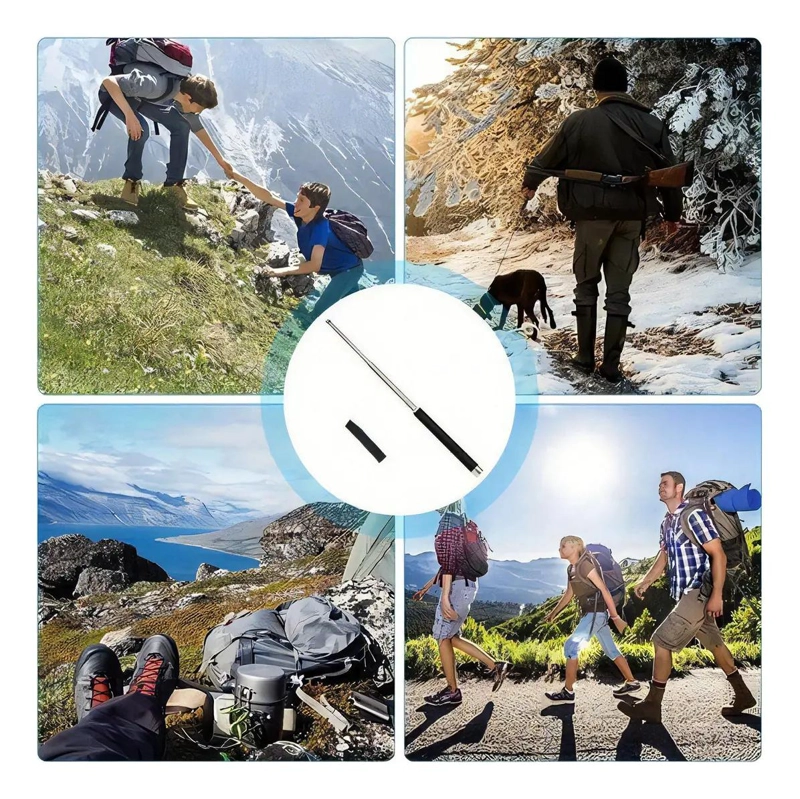 BASTON RETRACTIL TACTICO PARA DEFENSA PERSONAL Y SEGURIDAD - 3