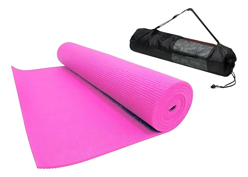 COLCHONETA PARA YOGA Y PILATES DE PVC DE 4 MM CON BOLSA DE TRANSPORTE - 1