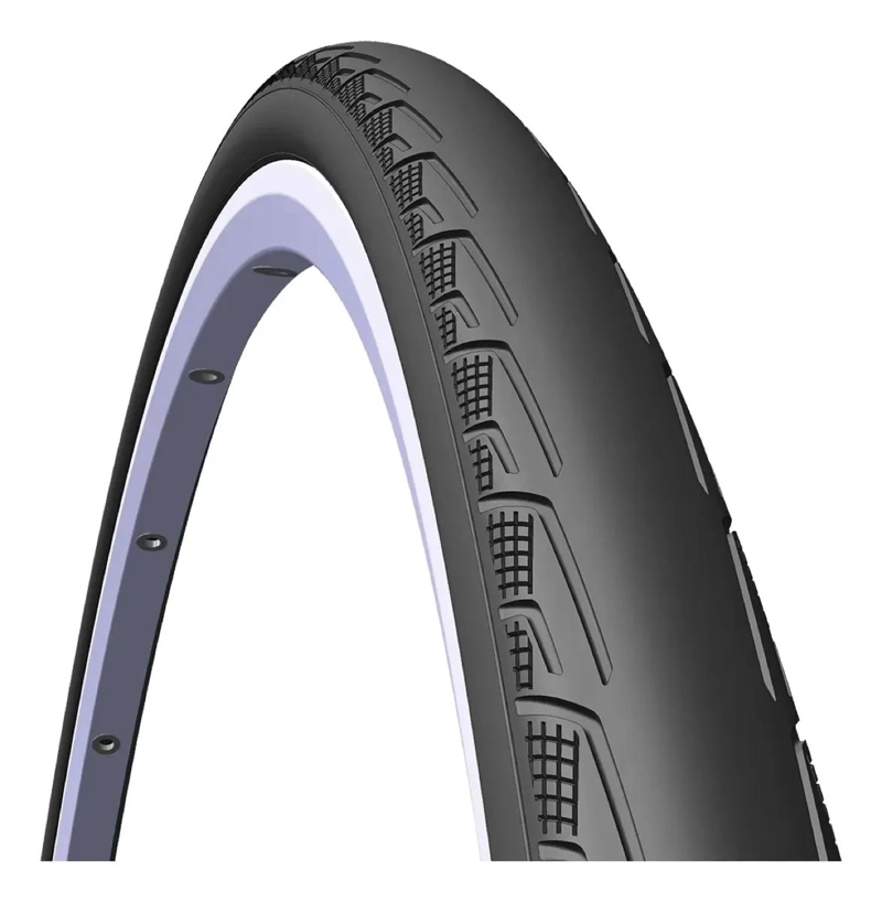 NEUMATICO PARA BICICLETA DE RUTA 700 X 25 COLOR NEGRO RESISTENTE - 1