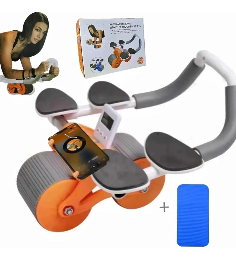 RODILLO ABDOMINAL CON SOPORTE PARA EJERCICIOS DE FITNESS PROFESIONAL - 4