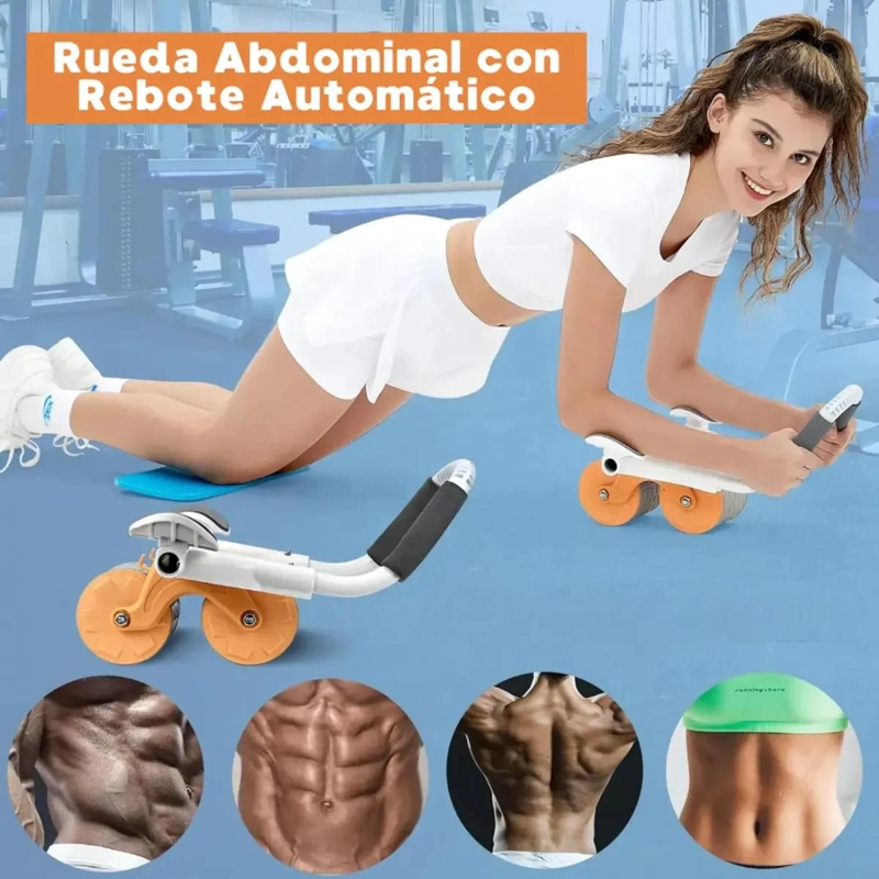 RODILLO ABDOMINAL CON SOPORTE PARA EJERCICIOS DE FITNESS PROFESIONAL - 5