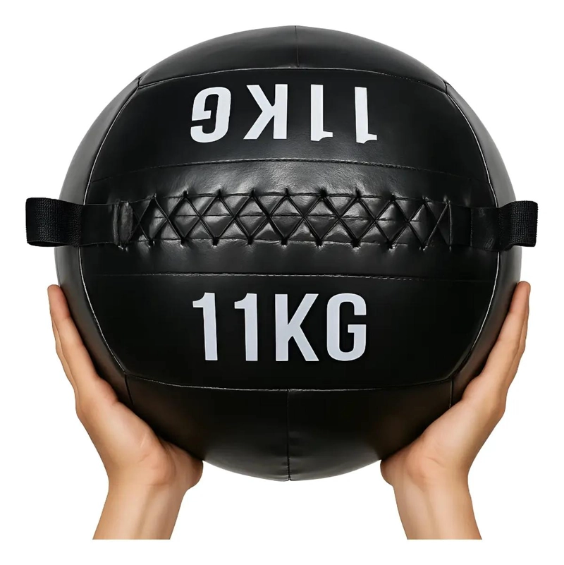 BALON MEDICINAL DE ECOCUERO PARA ENTRENAMIENTO MUSCULAR DE 11 KG - 1