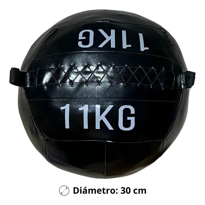 BALON MEDICINAL DE ECOCUERO PARA ENTRENAMIENTO MUSCULAR DE 11 KG - 3