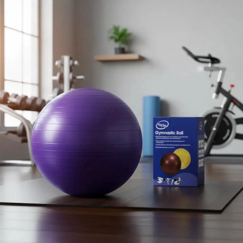 PELOTA DE EJERCICIO PROFESIONAL DE 55 CM PARA YOGA Y PILATES - 1