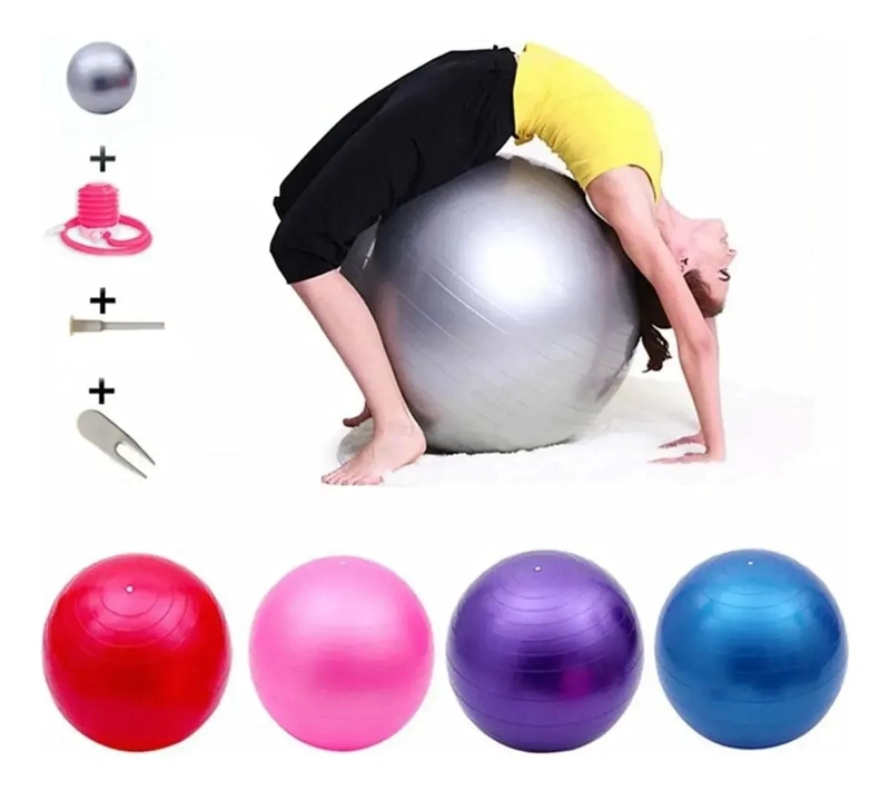 PELOTA DE EJERCICIO PROFESIONAL DE 55 CM PARA YOGA Y PILATES - 2