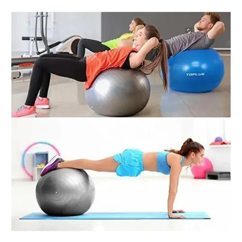 PELOTA DE EJERCICIO PROFESIONAL DE 55 CM PARA YOGA Y PILATES - 4
