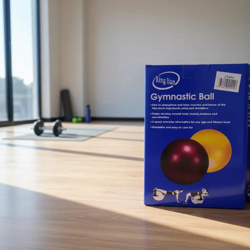 PELOTA DE EJERCICIO PROFESIONAL DE 55 CM PARA YOGA Y PILATES - 5