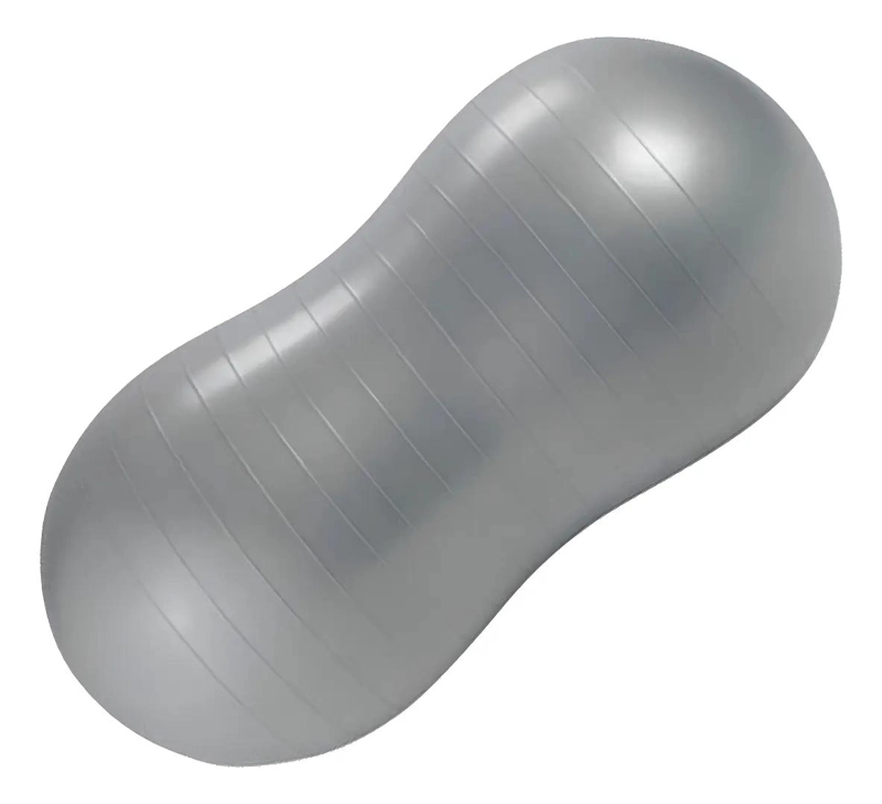 PELOTA DE PILATES EN FORMA DE MANI COLOR GRIS PARA EJERCICIOS - 1